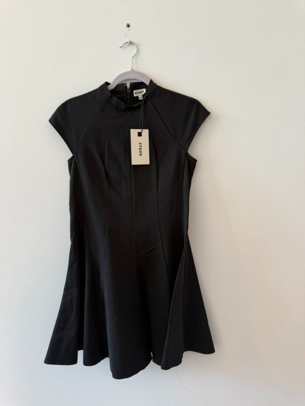 STAUD Black Mini Dress